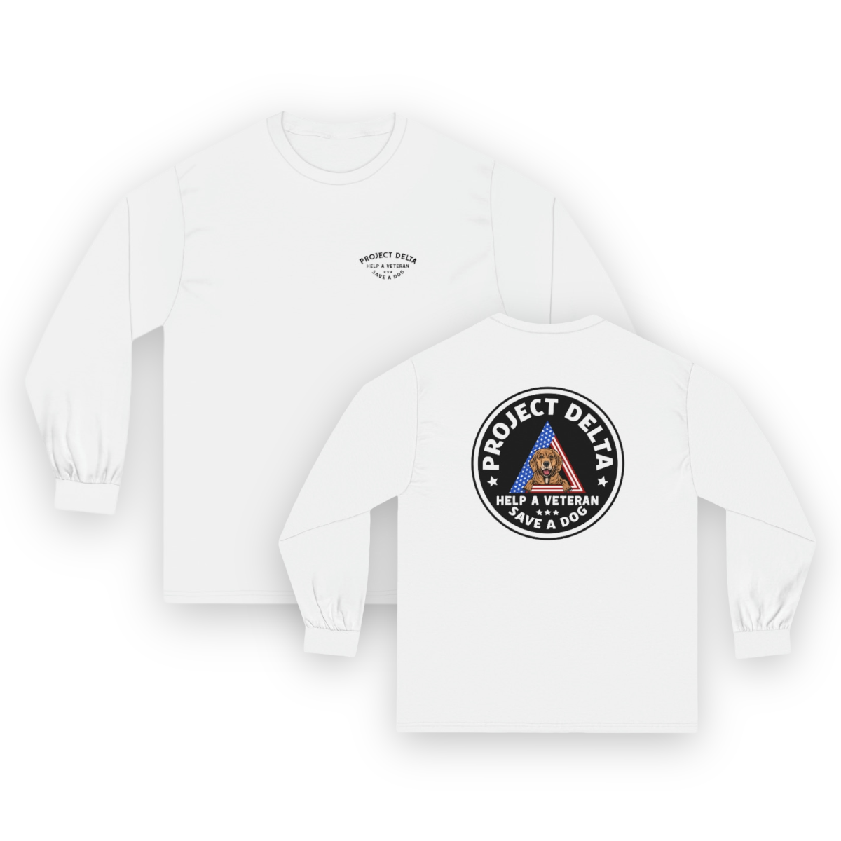"NEW" Project Delta Unisex Long Sleeve Tee Shirt- 5 Colors