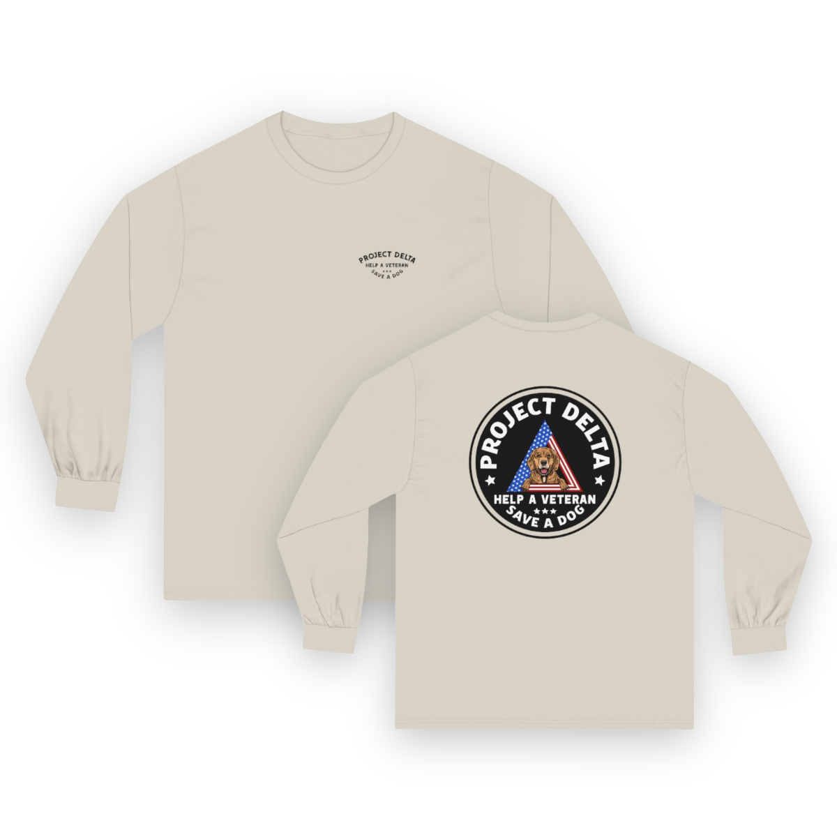 "NEW" Project Delta Unisex Long Sleeve Tee Shirt- 5 Colors